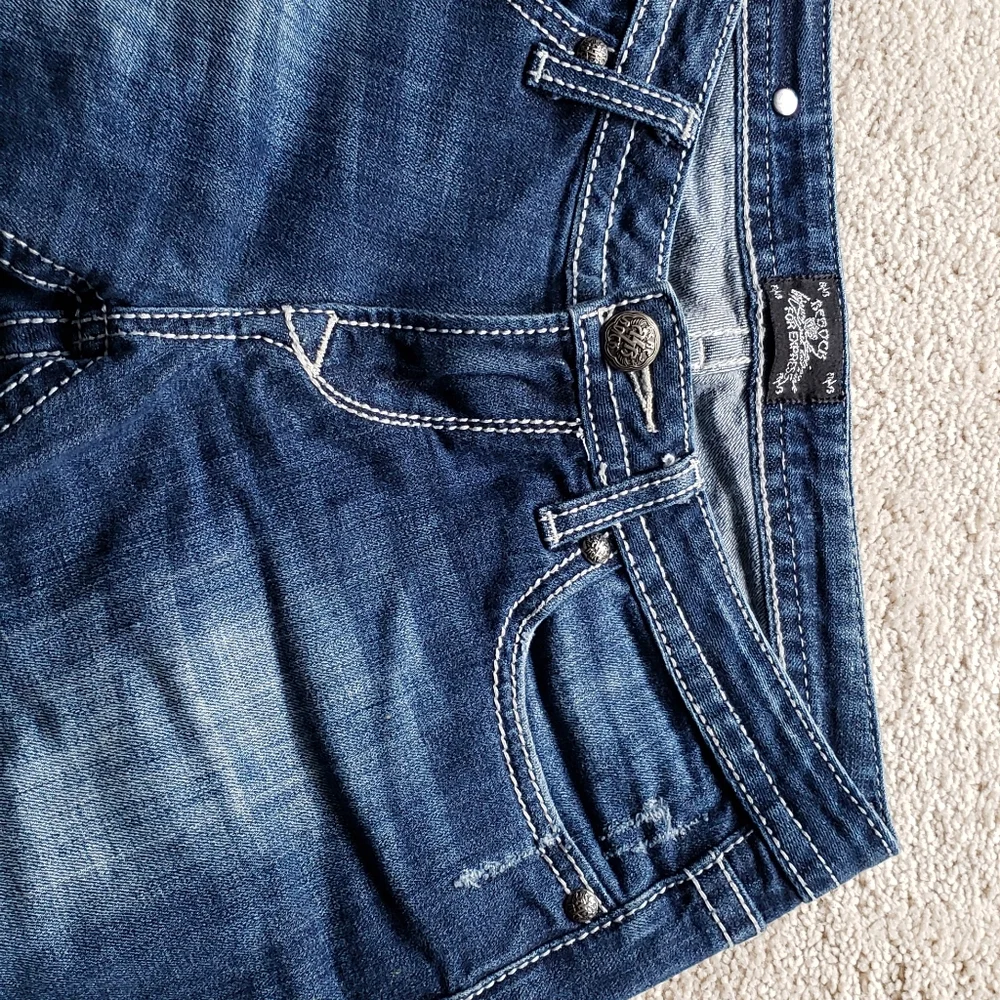 Express Women's Distressed Bootcut jeans - Picture 2 of 6